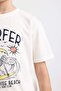 Crew Neck Printed Short Sleeve T-Shirt Boys D0439A824Hs - 6