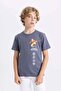 Boy's Avatar the Last Airbender Crew Neck Back Printed Short Sleeve T-Shirt C3109A824Hs - 4
