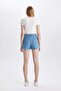 High Waist Jean Shorts Skirt C0698Axnm28Mc - 6