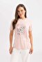 Regular Fit Crew Neck Floral Short Sleeve T-Shirt C2123AX24SP
