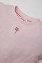 Crew Neck Floral Ribbed Camisole Short Sleeve T-Shirt Baby Girl (26 Sm) - 2
