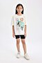 Girls' Disney Mulan Oversize Wide Fit Crew Neck Short Sleeve T-Shirt C5947A824Hs - 2