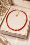 Faceted Cut Natural Agate Stone Evil Eye Necklace – Stylish Design Luck Necklace with Steel Apparatus
