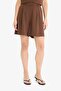 High Waist Short Leg Linen Blend Shorts C1586Ax24Sm - 4