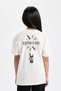 Spongebob Oversize Wide Fit Crew Neck Short Sleeve T-Shirt Girls C1463A824Sm - 6