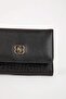 Women's Buckle Detail Crocodile Patterned Faux Leather Wallet C9395Axns - 3