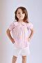 Big Collar Crinkle Viscose Floral Short Sleeve Blouse Baby Girl C3761A524Sm - 3