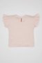 Crew Neck Striped Short Sleeve T-Shirt Baby Girl C4000A524Sm - 4