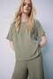 Relax Fit Crew Neck Wrap Short Sleeve T-Shirt C3843Ax24Sp