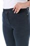 Women's Plus Size Navy Blue High Waist Lycra 5 Pocket Jeans Pants 65N38306 - 7