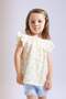 Crew Neck Floral Linen Look Sleeveless Blouse Baby Girl C3745A524Sm - 3