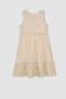 Girls' Sleeveless Dress C3057A824SM - 8