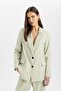 Loose Fit Double Breasted Lapel Button Blazer Jacket Z8276Az24Sm - 5