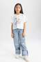 Snoopy Crew Neck Short Sleeve T-Shirt Girl's C4840A824Sm - 2
