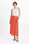 A-Line Floral Regular Waist Slit Midi Skirt X6692Az24Sm - 3