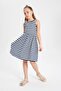 Sleeveless Striped Dress Girl Child B4340A824Sm - 2