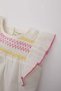 Crew Neck Voile Short Sleeve Shirt Baby Girl C5188A524Sm - 2