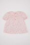 Big Collar Crinkle Viscose Floral Short Sleeve Blouse Baby Girl C3761A524Sm - 8