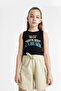 Crew Neck Printed Athlete Girls' T-Shirt C2213A824Hs - 4