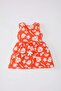 Baby Girl Patterned Sleeveless Dress C0074A524SM - 4