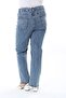 Women's Plus Size Blue High Waist Front Ornament Pocket Lycra Jeans Pants 65N38299 - 7