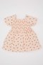 Floral Short-Sleeved Dress Baby Girl C2396A524Sm - 5