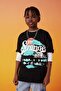 Boy's Oversize Fit Crew Neck Printed Short Sleeve T-Shirt C3167A824SM - 2