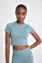 Defactofit Crop Crew Neck Athlete Seamless Short Sleeve T-Shirt B4568Ax24Sp - 8