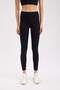 Black High Waist Shaping / Sculpting Waist-Hugging Sports Leggings B0920Ax24Sp - 3