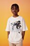 Boy's Oversize Fit Crew Neck Printed Short Sleeve T-Shirt C1346A824SM - 3