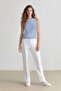 Black Satin Cigarette Pants - Elastic Waist, Straight Leg J8743Az24Sm - 2