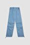 Jogger High Waist Ankle Length Parachute Jean Pants C1321Ax24Sm - 8