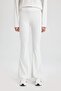 Flare Fit Spanish Leg Standard Length Ribbed Slim Pants B9023Ax24Sm - 5