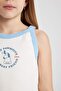 Girl's Crew Neck Printed Singlet C1582A824Sm - 5