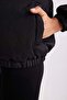 Light Thin Coat with Stand Collar and Detachable Sleeve Detail - Pocketed and Lined B2419Ax24Sp - 7