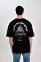 Oversize Wide Fit Crew Neck Back Print Short Sleeve T-Shirt B4651Ax24Sp - 5