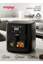 Impex 4.5L Digital Air Fryer, 1200W, Adjustable Temp Control, Oil-Free Cooking, Black. -  AF 4307.