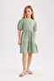 Girl's Bürümcük Short Sleeve Dress B4335A824Sm - 3