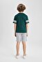 Boys' 2-Piece Set Printed Short Sleeve T-Shirt Shorts C2183A824Sm - 6