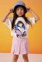 Girl's Pleated Gabardine Shorts Skirt B2999A824Sp - 3