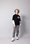 Boy's Oversize Wide Fit Hooded Printed Long Sleeve T-Shirt B6478A824Sp - 2