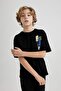 100% Cotton Oversize Wide Fit Crew Neck Short Sleeve T-Shirt for Boys B6432A824Sm - 7