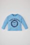 Baby Boy Crew Neck Tiger Pattern Long Sleeve T-Shirt C3608A524Sp