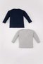 Baby Boy Crew Neck Printed 2-Piece Long Sleeve T-Shirt C3612A524Sp - 4