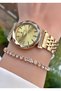 Women's Wristwatch Golden Color Steel Cord Bracelet Gift 2 Years Warranty Dkl00851.1.095 - 4