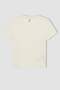 Slim Fit Narrow Cut Crew Neck Ribbed Short Sleeve T-Shirt Girls C0104A824Sm - 8