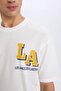 Fit Nba Los Angeles Lakers Oversize Fit Crew Neck Short Sleeve T-Shirt B3894Ax24Sp - 7