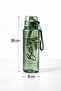 1 Liter - Leak-Proof Sippy Water Bottle Khaki for School, Workplace, Gym - 5