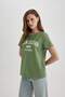 Regular Fit Crew Neck Printed Short Sleeve T-Shirt C2619Ax24Sp - 4