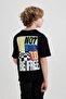 100% Cotton Oversize Wide Fit Crew Neck Short Sleeve T-Shirt for Boys B6432A824Sm - 4